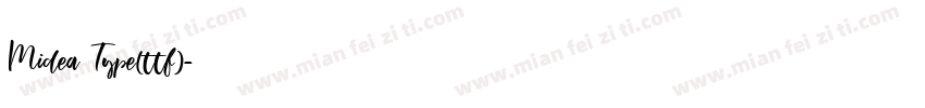 Midea Type(ttf)字体转换